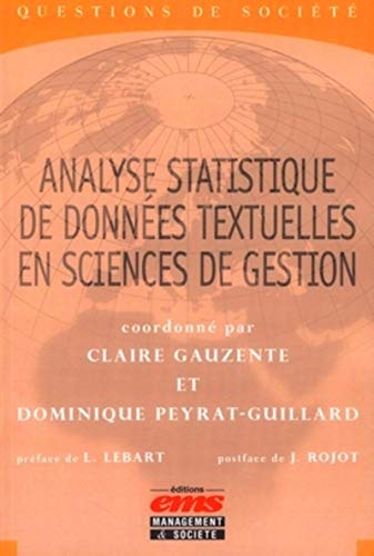 Stock image for Analyse statistique de donnes textuelles en sciences de gestion : Concepts, mthodes et applications for sale by Ammareal
