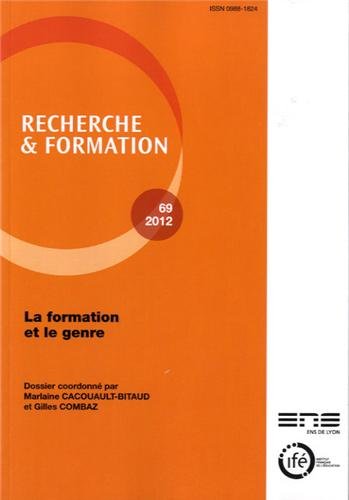 Beispielbild fr Recherche et formation, n 69/2012. La formation et le genre zum Verkauf von medimops