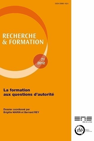 Stock image for Recherche et formation, n71/2012 : La formation aux questions d'autorit for sale by medimops