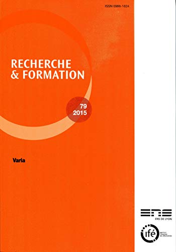 Stock image for Recherche et Formation, N 79/2015. Varia for sale by medimops