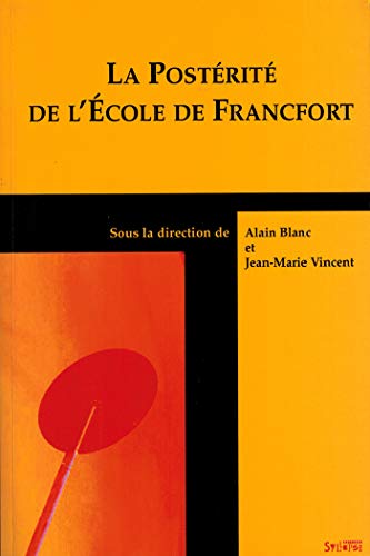 Stock image for La Postrit de l'cole de Francfort for sale by Book Dispensary