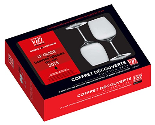 9782848317410: Coffret dcouverte dition 2015 (Guide rouge + 2 verres  dgustation habitat): Le guide 2015 des meilleurs vins  moins de 20 + 2 verres  dgustation Habitat