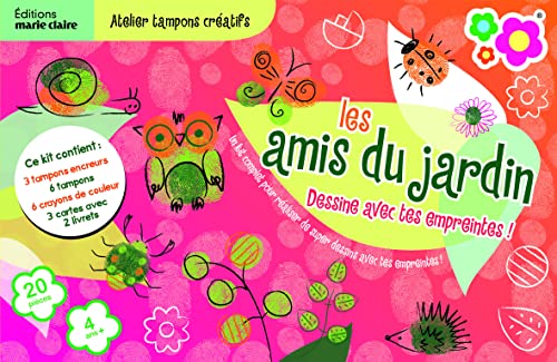 9782848319803: Les amis du jardin: Dessine avec tes empreintes !