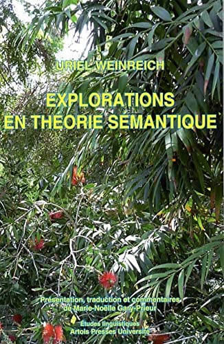 Stock image for Explorations en thorie smantique [Broch] Gary Prieur Mn for sale by BIBLIO-NET