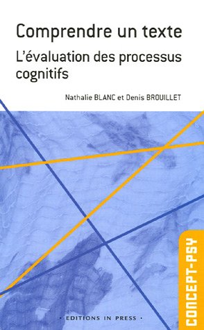 Beispielbild fr Comprendre Un Texte : L'valuation Des Processus Cognitifs zum Verkauf von RECYCLIVRE