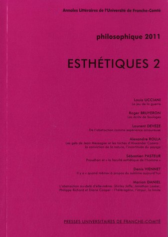 Imagen de archivo de Philosophique, 2011 : Esthtiques : Tome 2 [Broch] UCCIANI LOUIS a la venta por BIBLIO-NET
