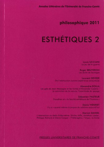 Stock image for Philosophique, 2011 : Esthtiques : Tome 2 [Broch] UCCIANI LOUIS for sale by BIBLIO-NET