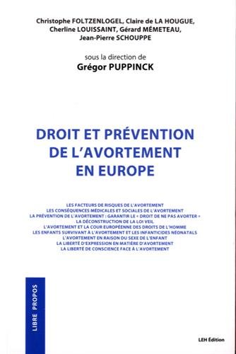 Beispielbild fr Droit et prvention de l'avortement en Europe zum Verkauf von medimops