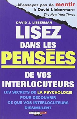 Lisez dans les pensÃ©es de vos interlocuteurs (Alisio) (9782848995335) by LIEBERMAN, DAVID J.