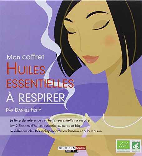 9782848996530: Mon coffret huiles essentielles  respirer: Avec 2 flacons d'huiles essentielles pures et bio et un diffuseur cl-USB indispensable au bureau et  la maison