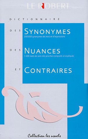 Beispielbild fr Dictionnaire des synonymes, nuances et contraires zum Verkauf von Ammareal