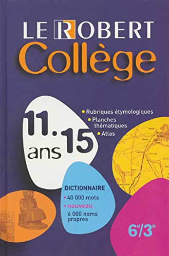Beispielbild fr Le Robert Collge 11-15 ans : Collge 6e-3e zum Verkauf von Ammareal