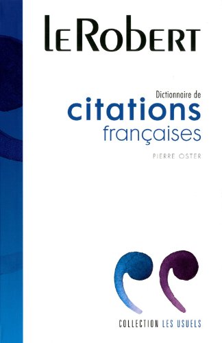 Stock image for Dictionnaire de citations franaises for sale by LeLivreVert