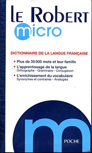 Beispielbild fr Le Robert Micro: Dictionnaire de la Langue Francaise zum Verkauf von ThriftBooks-Atlanta