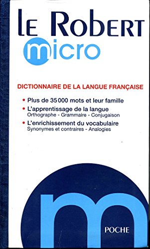 

Le Robert Micro 2008: Dictionnaire d'apprentissage de la langue franÃ§aise (French Edition)