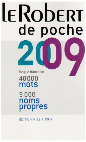 Imagen de archivo de Le Robert De Poche 2009 a la venta por Better World Books