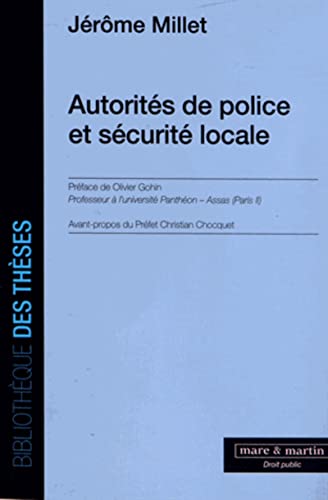 Stock image for Autorits de police et scurit locale for sale by Gallix