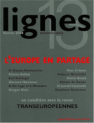 9782849380062: Lignes n13: L'EUROPE EN PARTAGE