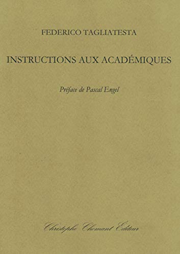 Stock image for Instructions aux acadmiques for sale by medimops