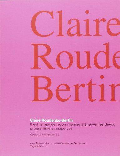 Claire Roude-Bertin (9782849750155) by Roland Recht