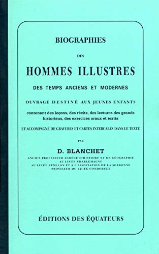 Stock image for BIOGRAPHIES DES HOMMES ILLUSTRES DES TEMPS ANCIENS for sale by Ammareal