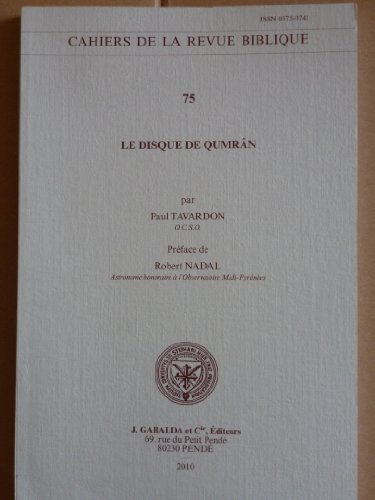 Beispielbild fr Le Disque de Qumran (Cahiers de la Revue Biblique) (French Edition) [FRENCH LANGUAGE - Soft Cover ] zum Verkauf von booksXpress