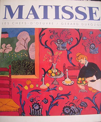 Beispielbild fr Matisse zum Verkauf von Better World Books