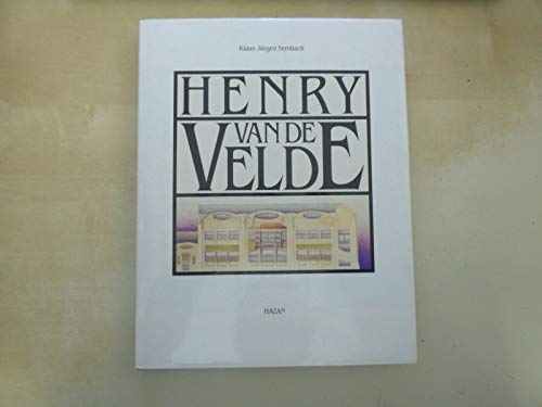 Beispielbild fr Henry van de Velde. zum Verkauf von Antiquariat & Verlag Jenior