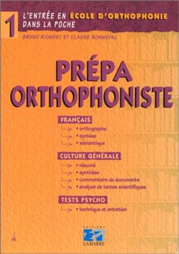 9782850303609: PREPA ORTHOPHONISTE