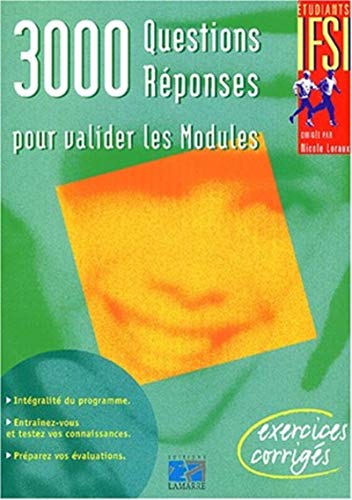 Beispielbild fr 3000 QUESTIONS REPONSES POUR VALIDER LES MODULES zum Verkauf von Ammareal