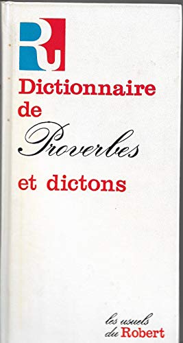 Imagen de archivo de Dictionnaire de proverbes et dictons a la venta por A TOUT LIVRE