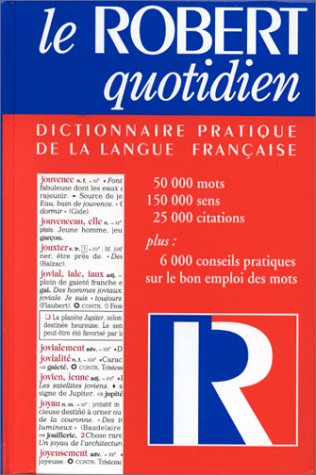 Stock image for Le Robert Quotidien : Dictionnaire Pratique de la Langue Francaise for sale by Better World Books