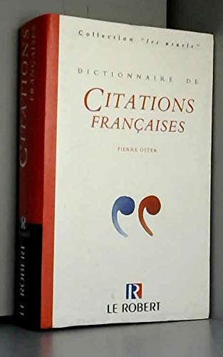 Imagen de archivo de Dictionnaire des citations franaises a la venta por Ammareal