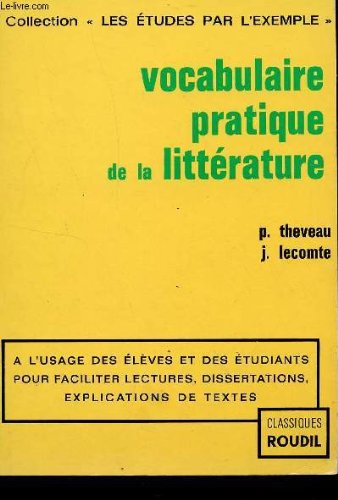 Stock image for Vocabulaire pratique litterature for sale by medimops