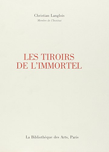 Stock image for Les Tiroirs de l'Immortel for sale by Ammareal