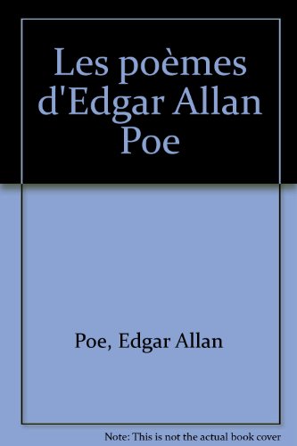 9782850472633: Les pomes d'Edgar Poe