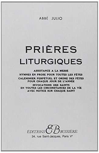 Beispielbild fr Prires liturgiques zum Verkauf von medimops