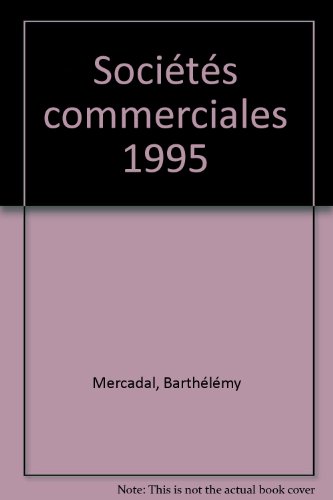 Stock image for Socits commerciales 1995 for sale by Ammareal