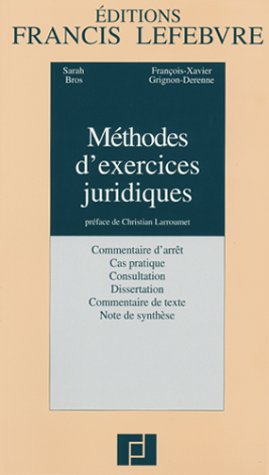 Beispielbild fr Mthodes d'Exercices Juridiques zum Verkauf von Ammareal