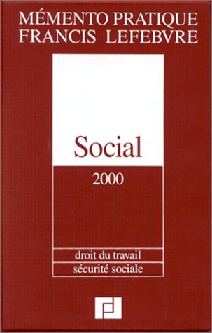 Stock image for Social 2000. Droit du travail, scurit sociale for sale by Ammareal