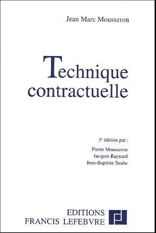 Stock image for Techniques contractuelles for sale by Librairie La cabane aux bouquins