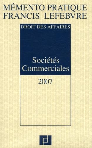 Stock image for Socits Commerciales : Droit des affaires for sale by Ammareal