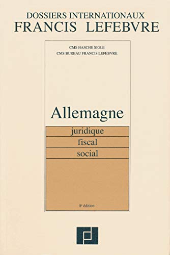 Imagen de archivo de Allemagne : Juridique, fiscal, social a la venta por medimops