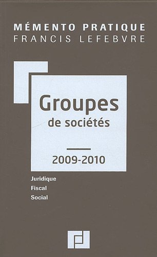 9782851157980: MEMENTO GROUPES DE SOCIETES 09/10