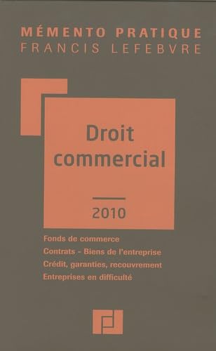 Stock image for Droit commercial for sale by Ammareal