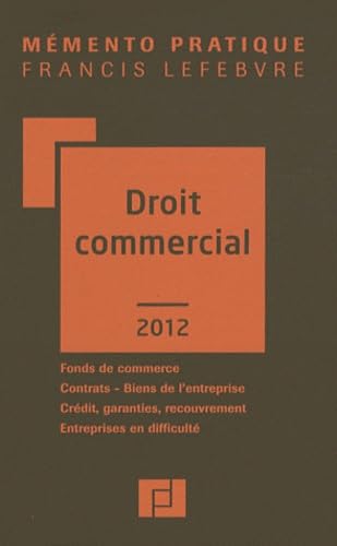 Stock image for MEMENTO DROIT COMMERCIAL 2012 for sale by Ammareal