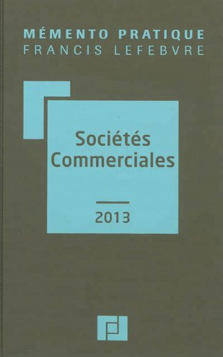 Beispielbild fr Socits Commerciales 2013 zum Verkauf von LiLi - La Libert des Livres