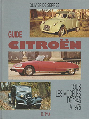 Beispielbild fr Guide Citron, tous les modles de 1946  1975 zum Verkauf von medimops