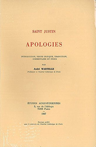 Apologies (French Edition) (9782851210838) by Justin