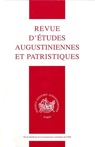 9782851212641: Revue d'Etudes Augustiniennes et Patristiques 2012, 58/2